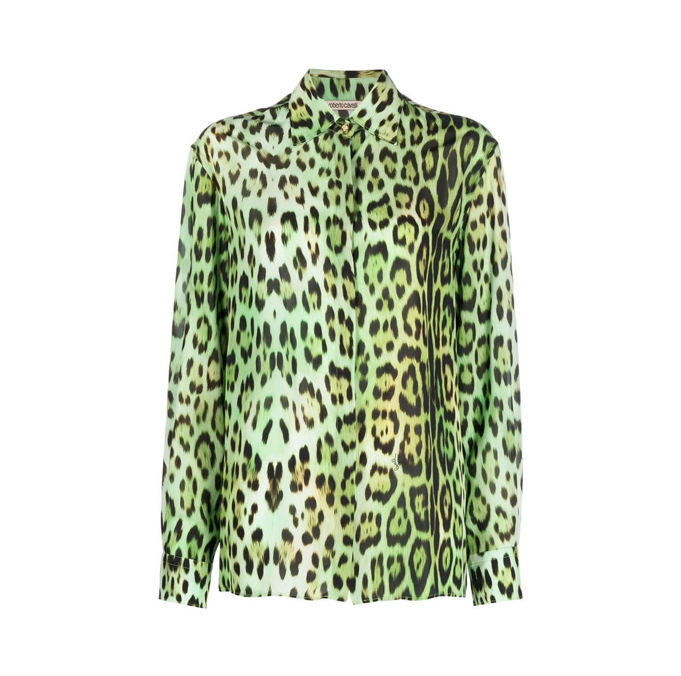 LEOPARD-PRINT LONG-SLEEVE SHIRT