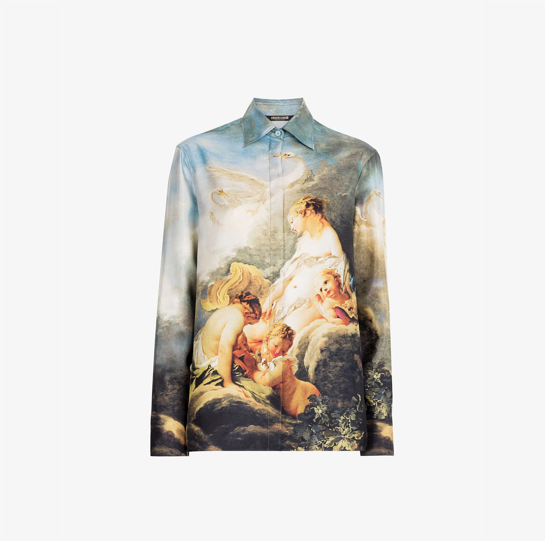 PAINTING-PRINT SILK SHIRT