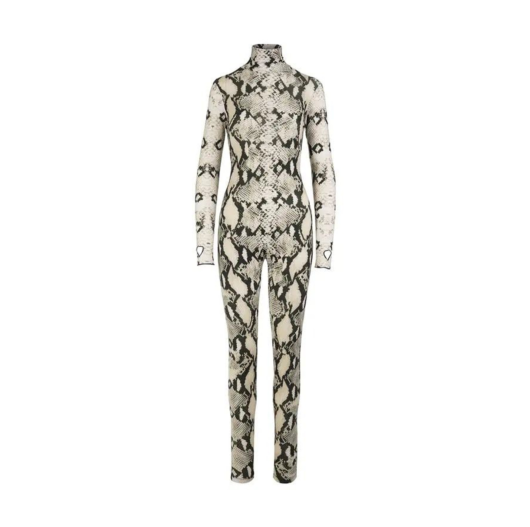 PYTHON LONG SLEEVE JUMPSUIT