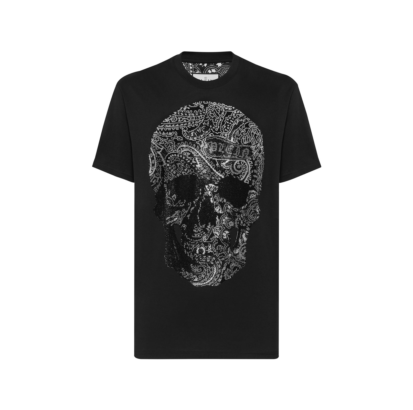 T-SHIRT ROUND NECK SS PAISLEY STRASS
