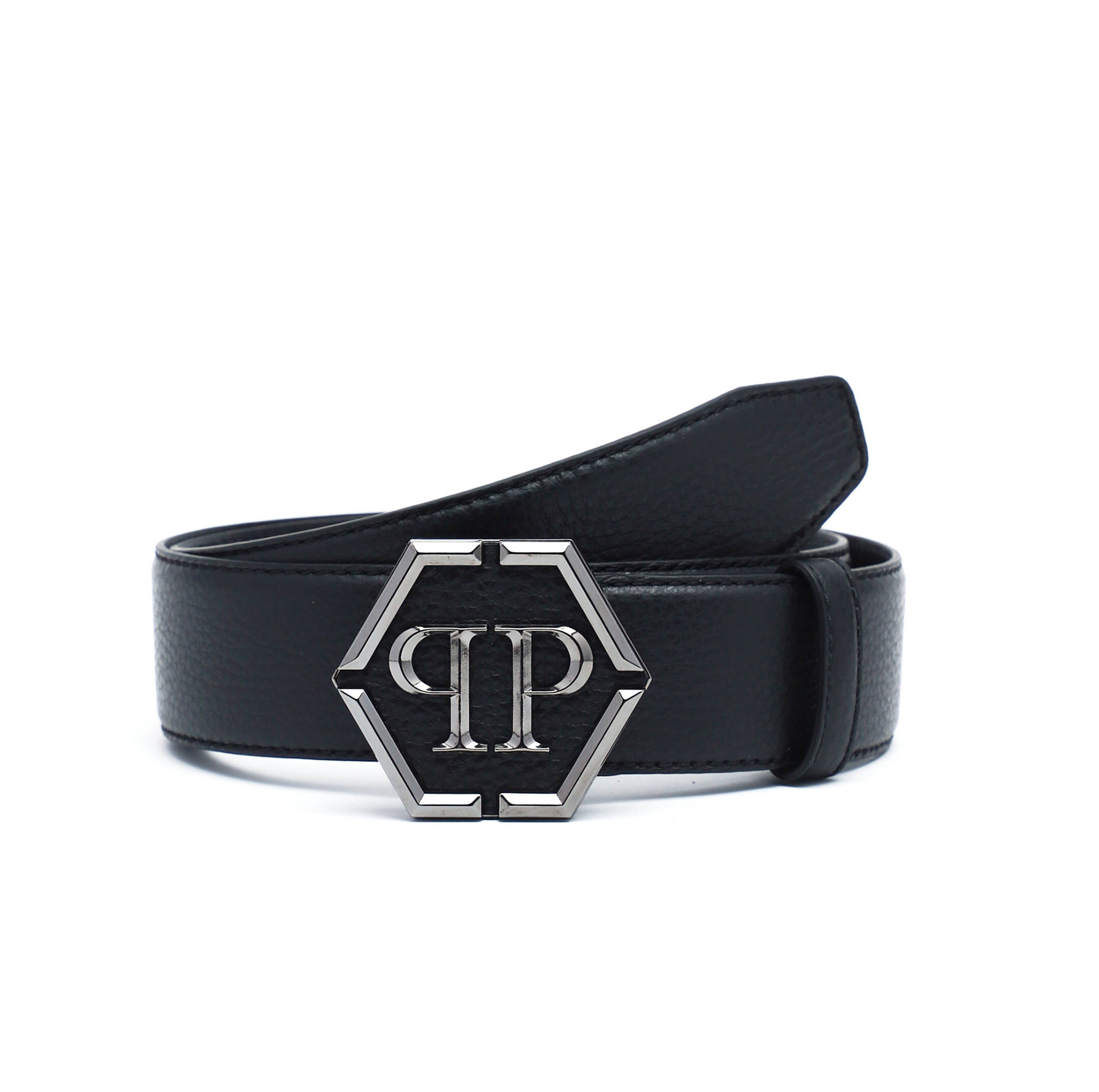 BLACK LEATHER BELT