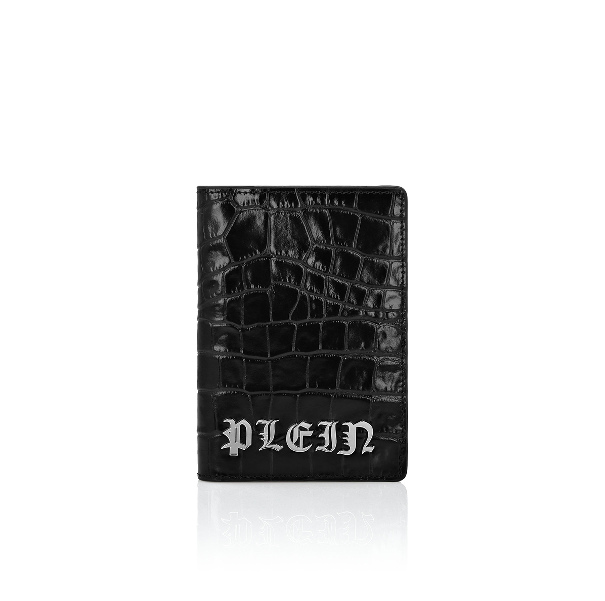 CROCCO PRINTED LEATHER PASSPORT COVER GOTHIC PLEIN