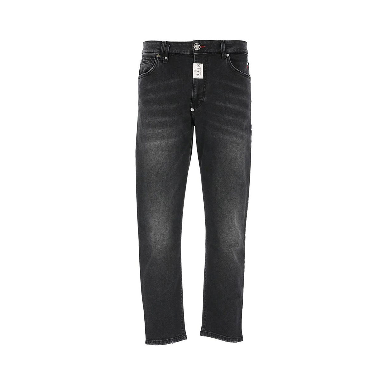 LOGO-PATCH STRAIGHT-LEG JEANS