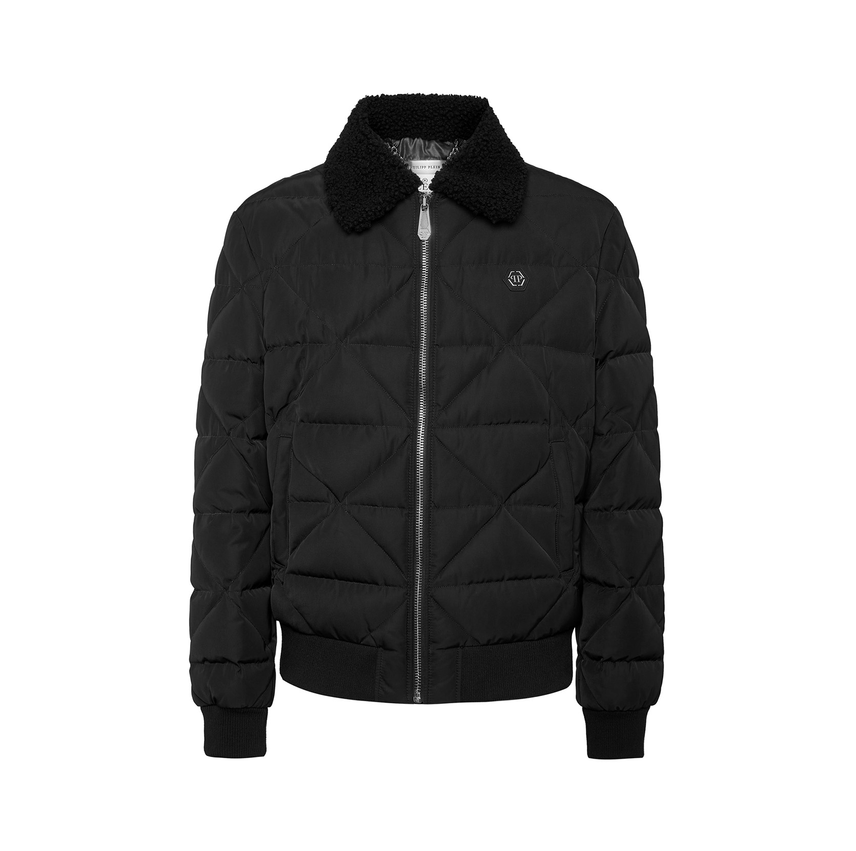 BLACK QUILTED JACKET