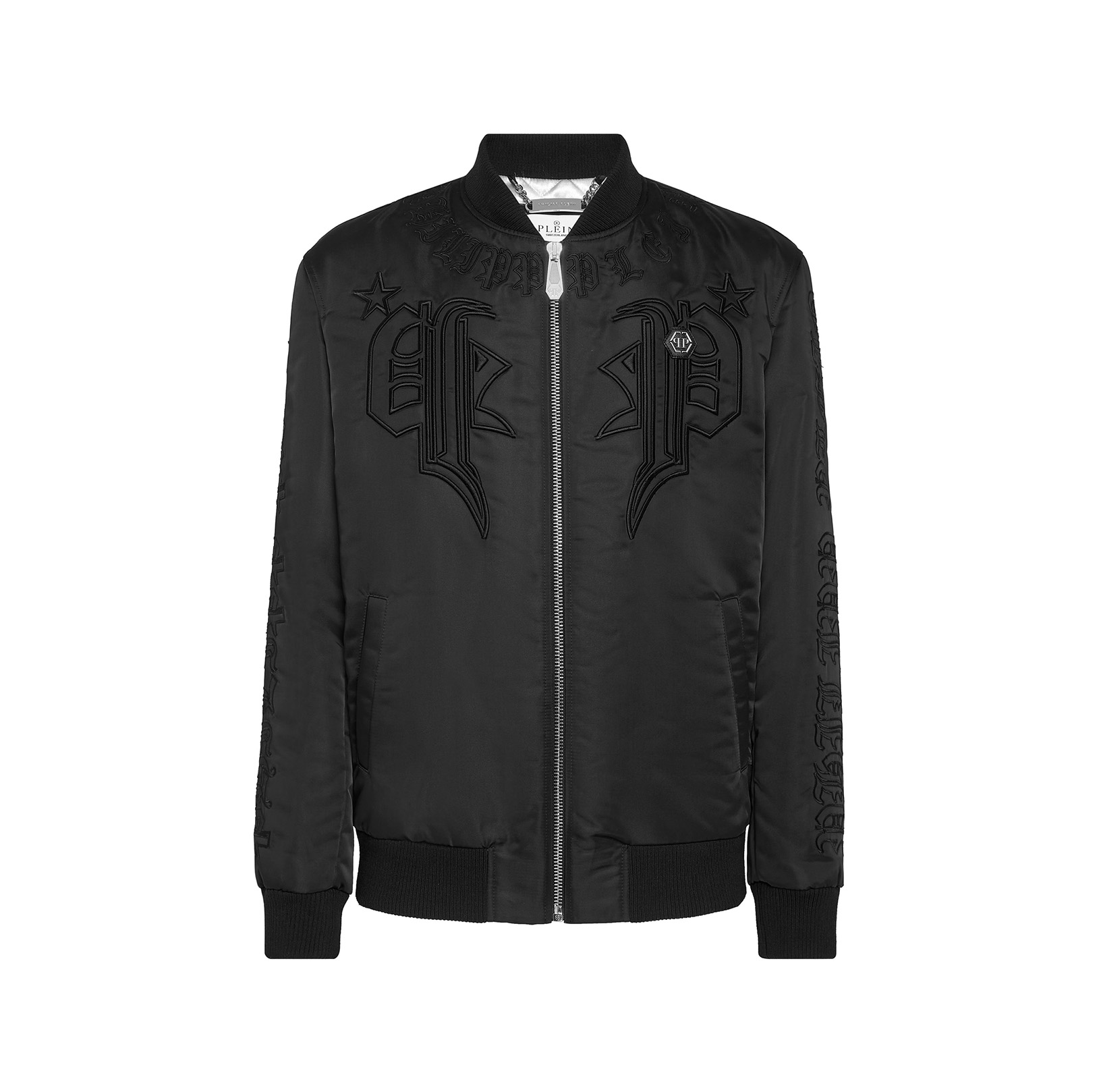 SATIN BOMBER GOTHIC BANNER