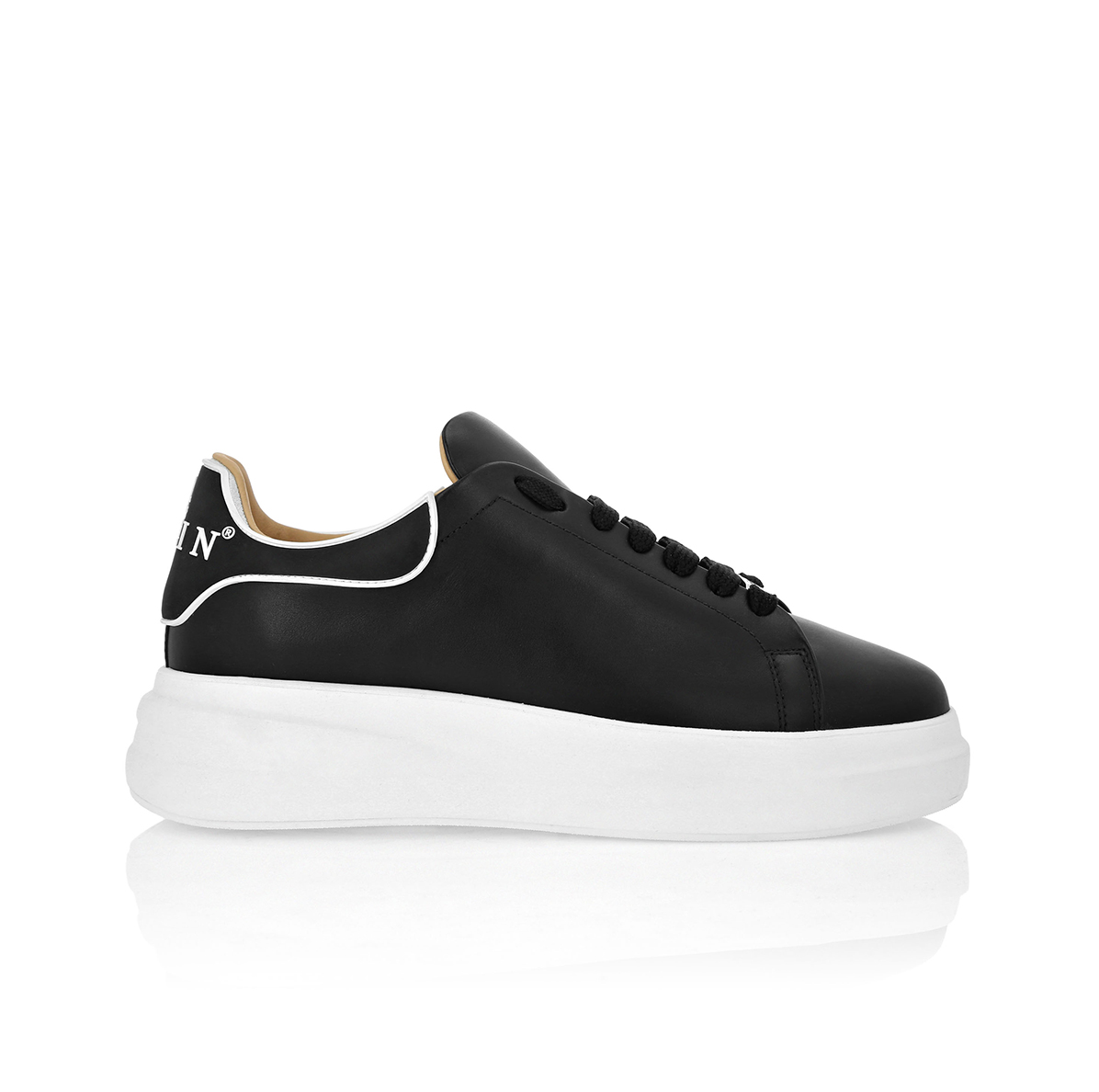 LEATHER LOW-TOP SNEAKERS MEGASTAR