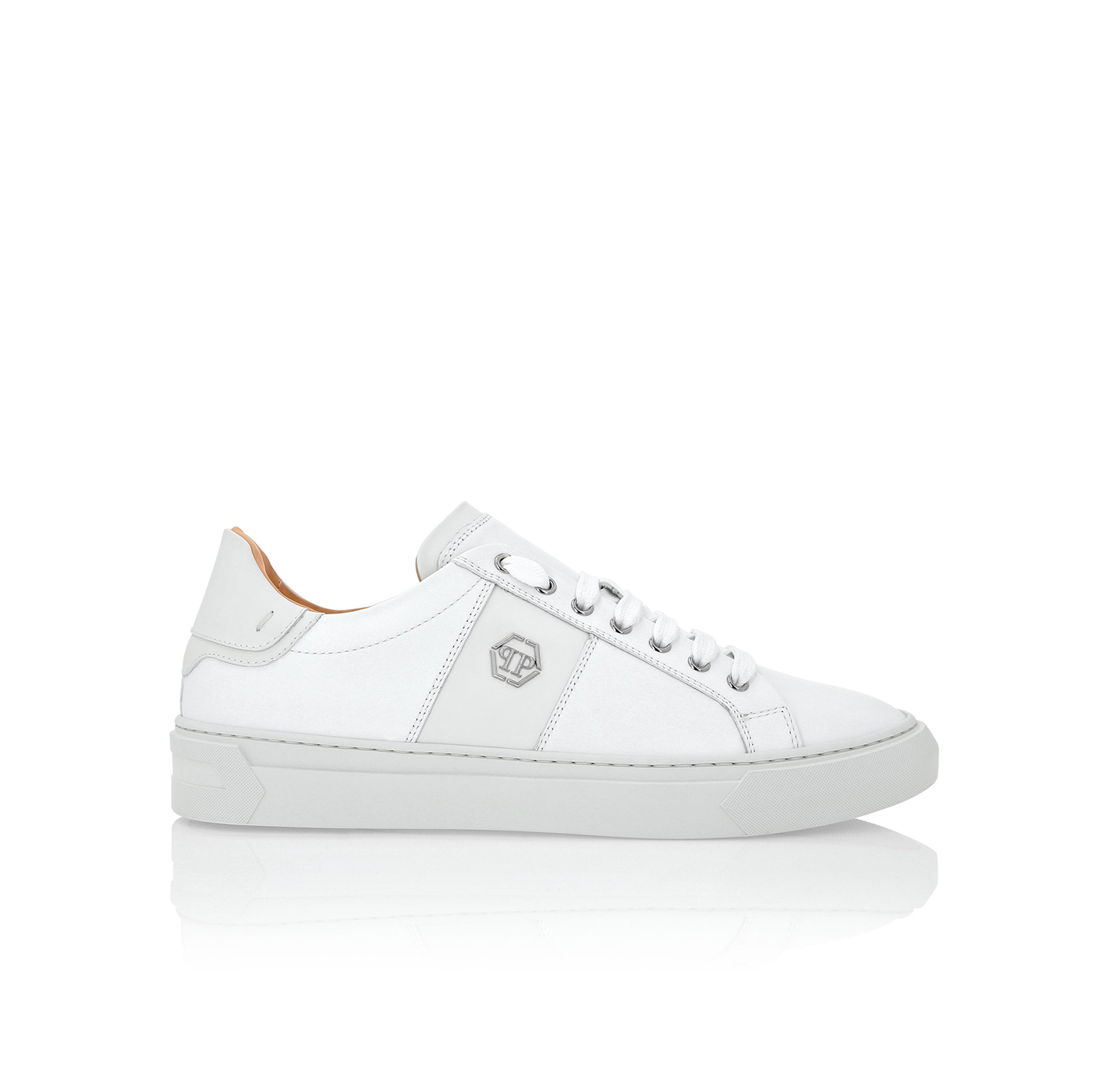 LEATHER LO-TOP SNEAKERS HEXAGON