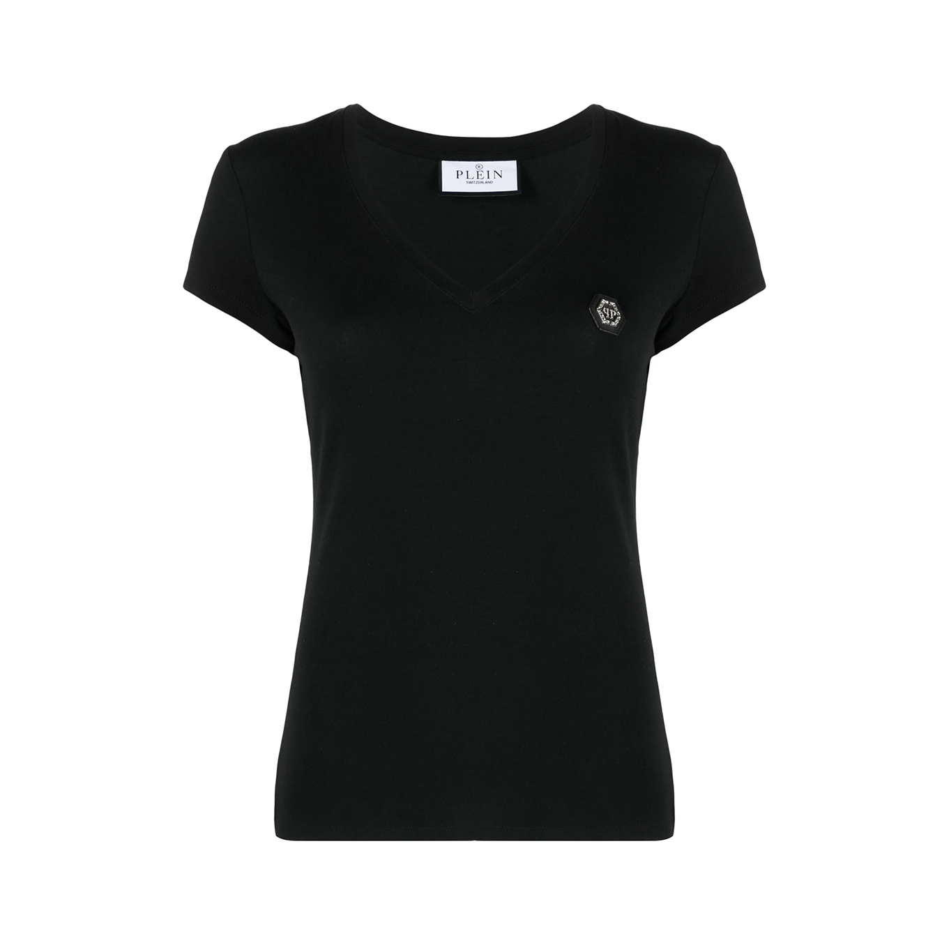 LOGO-PATCH V-NECK T-SHIRT
