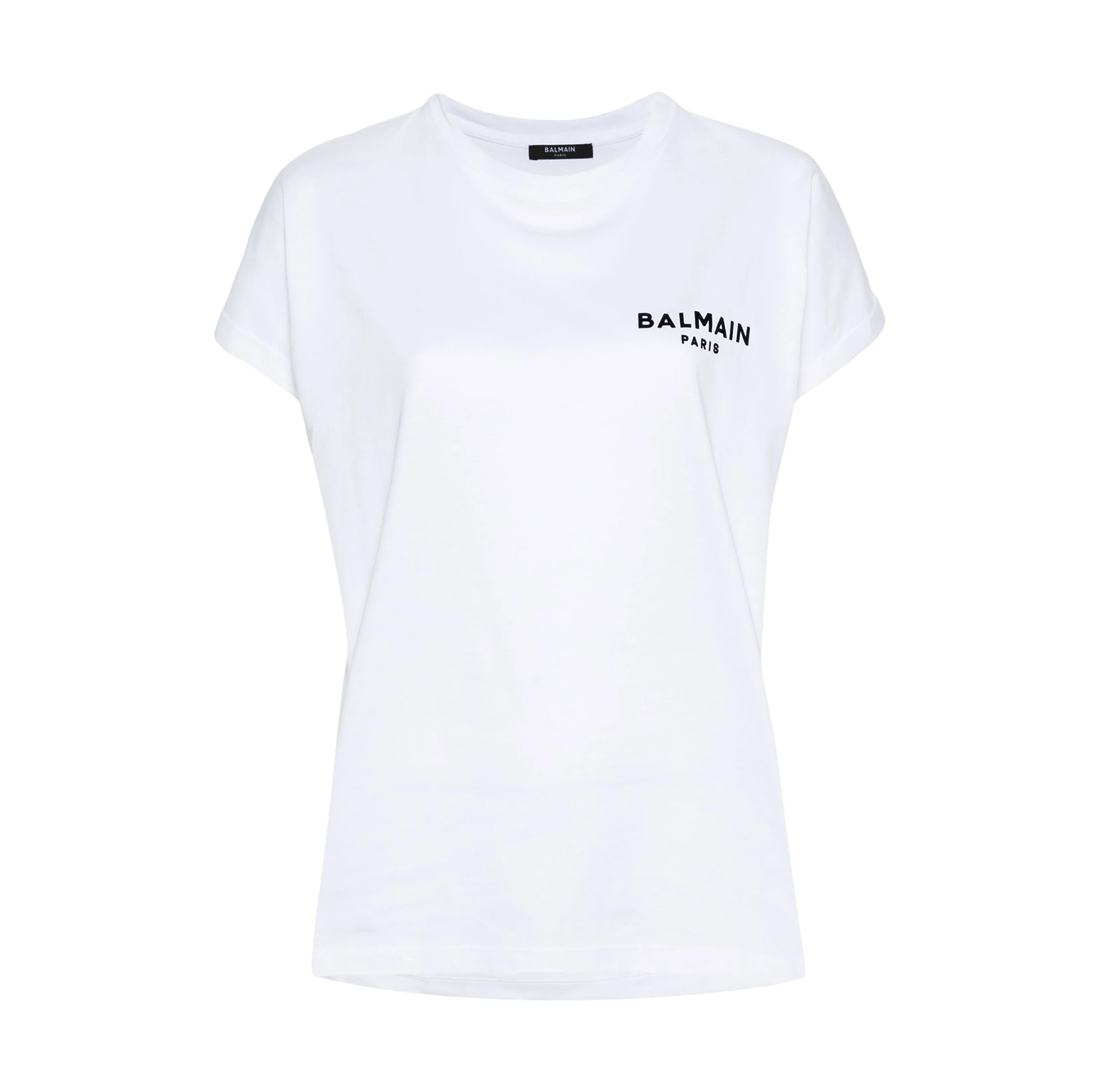 FLOCKED-LOGO COTTON T-SHIRT