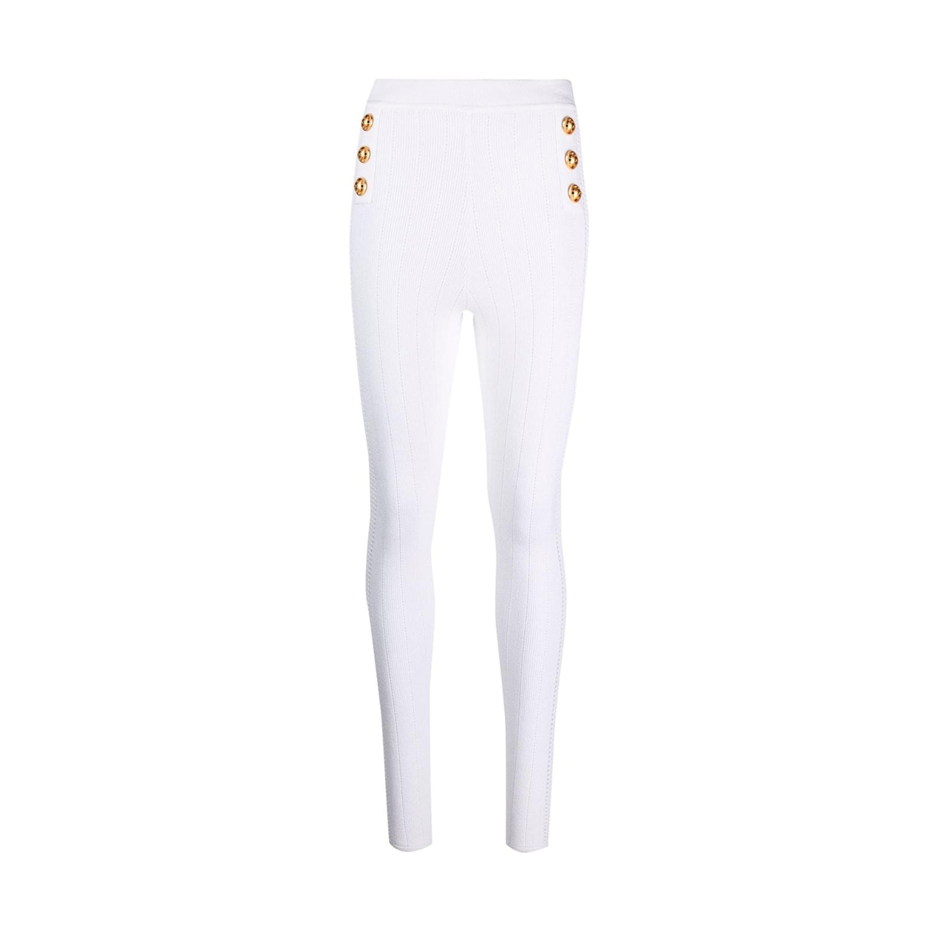 LEGGINGS WITH WHITE BUTTON DETAIL