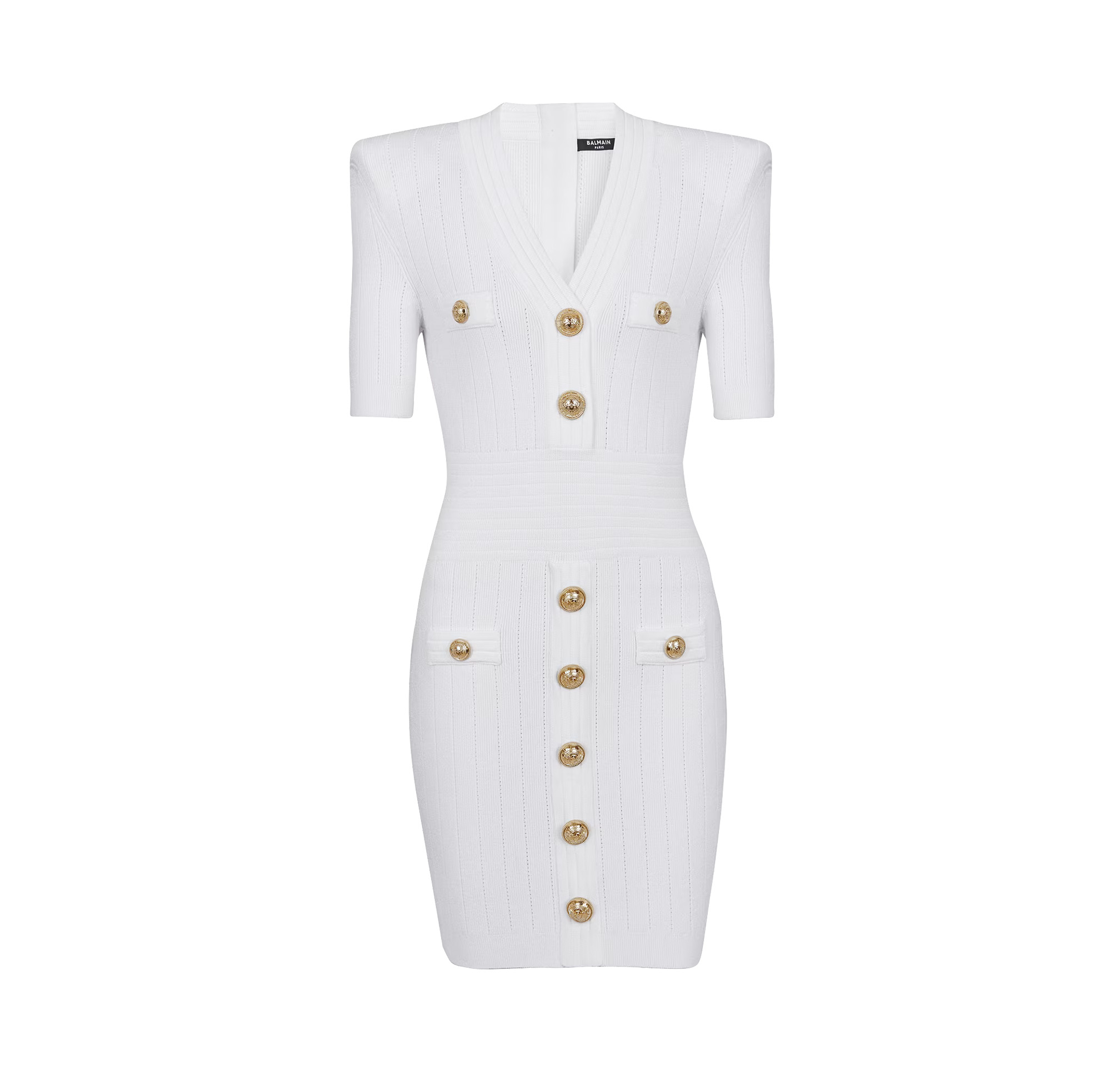 KNITTED DRESS WITH BUTTONS