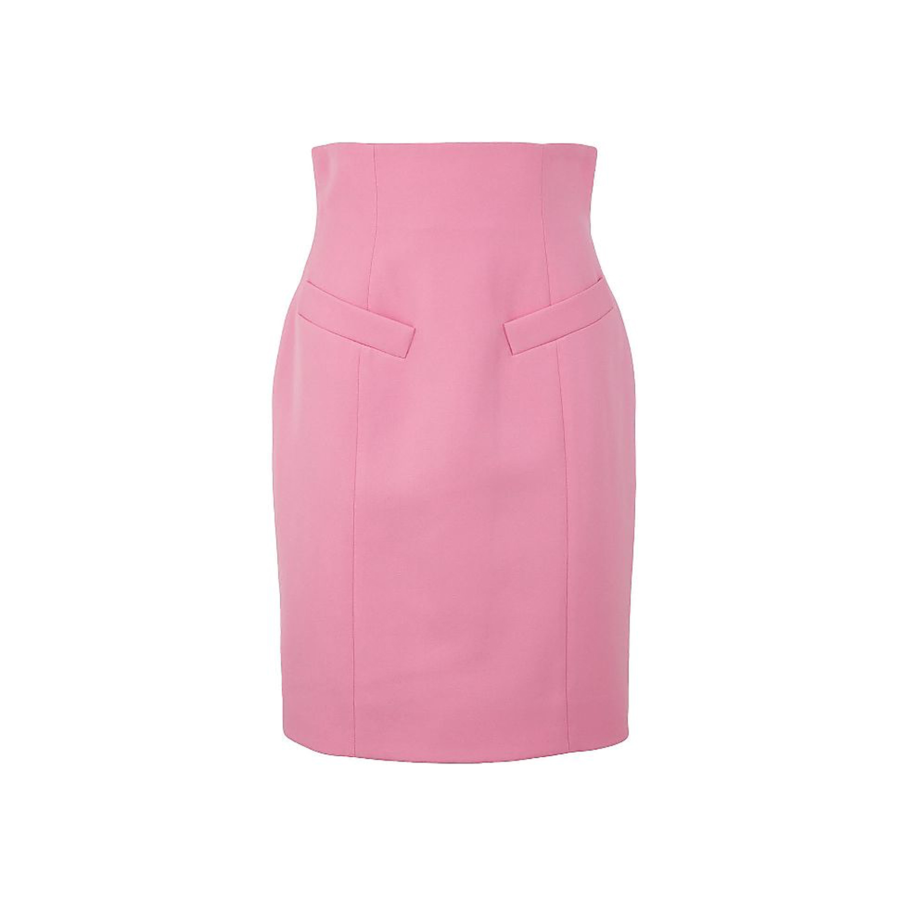 HIGH-WAIST WOOL PENCIL SKIRT