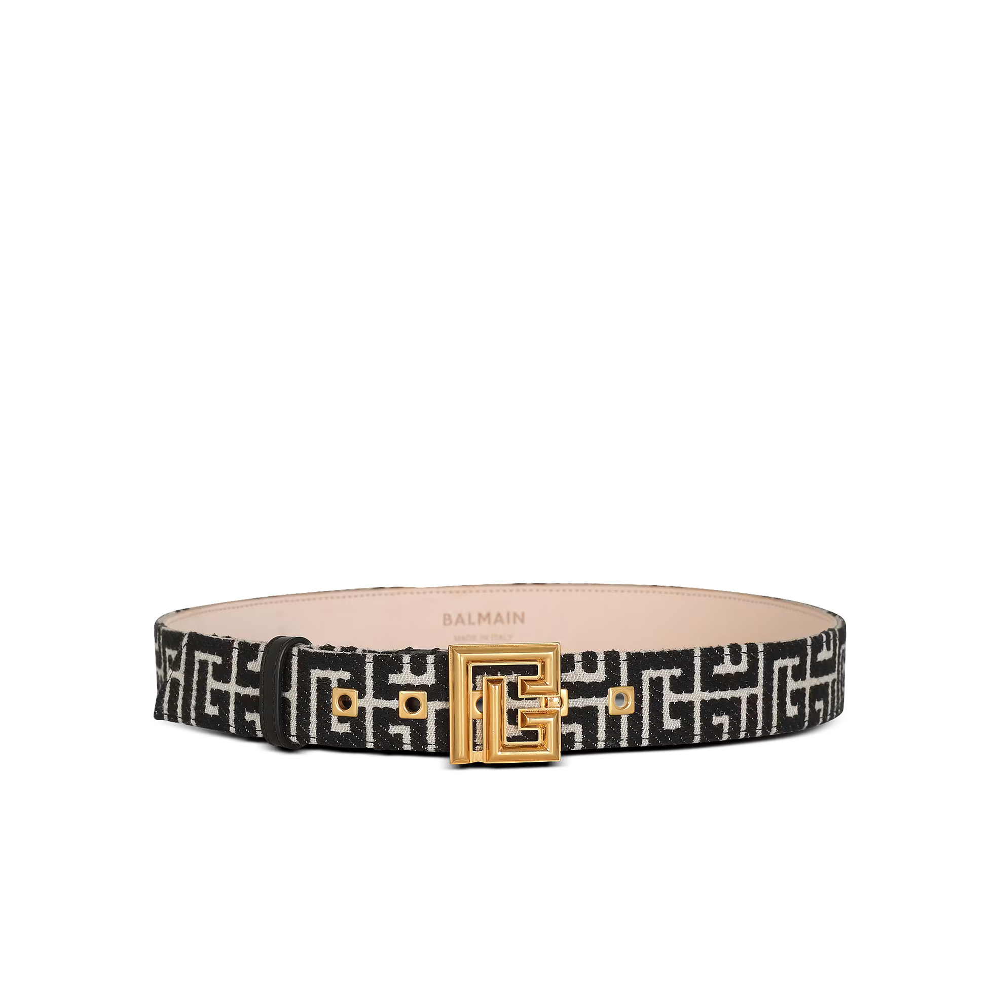 PB BELT IN MONOGRAMMED JACQUARD