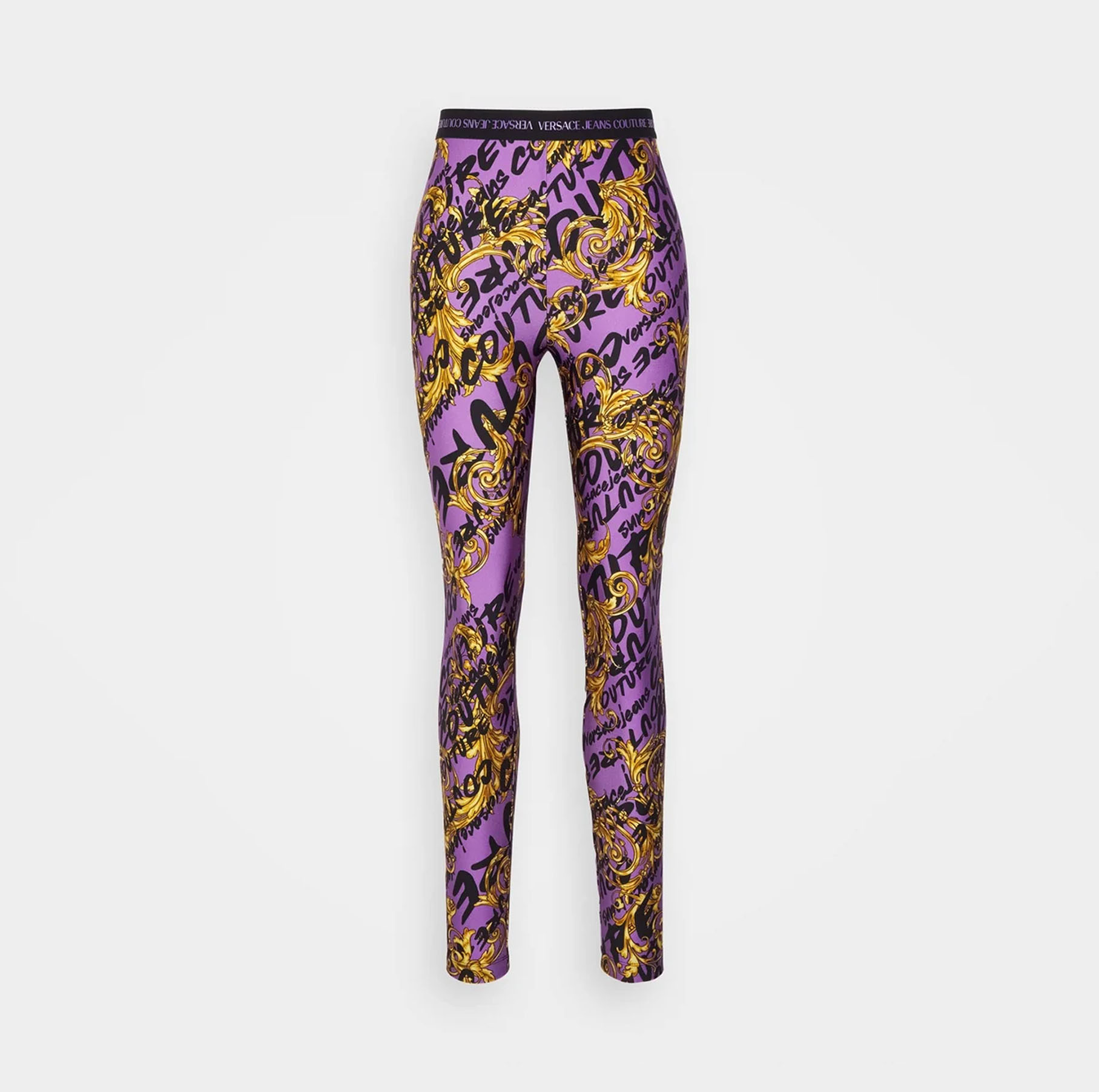 JEANS COUTURE PURPLE NYLON LEGGINGS