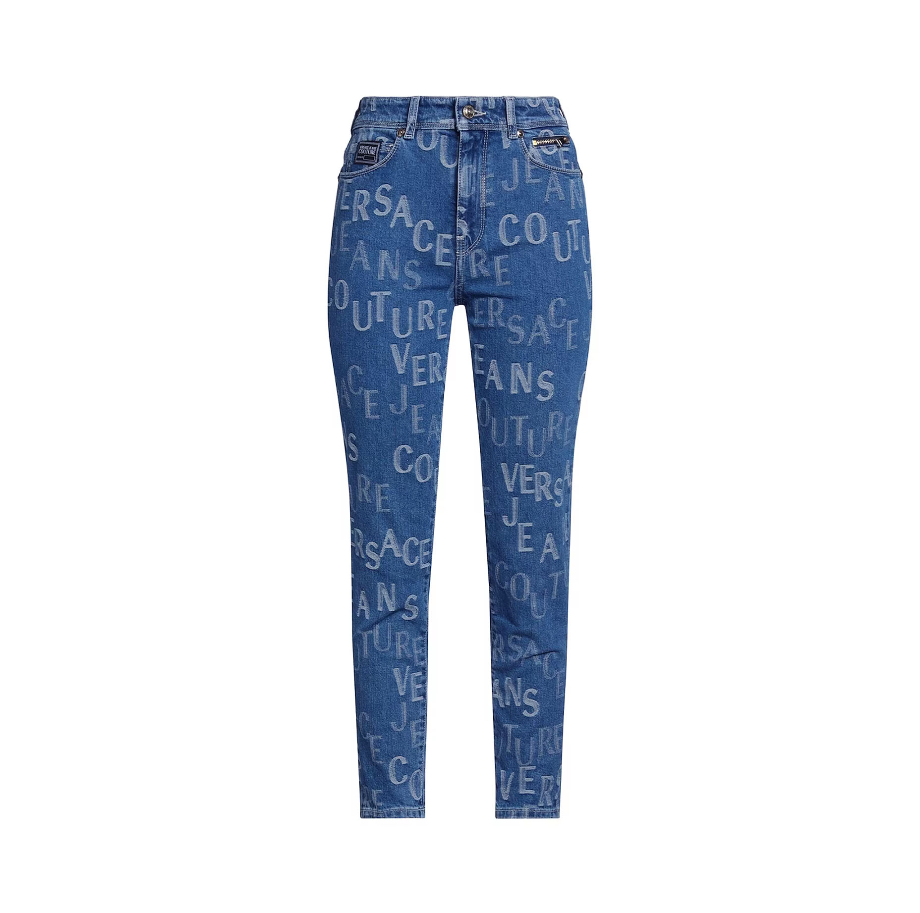 JEANS COUTURE LOGO SKINNY JEANS IN DENIM