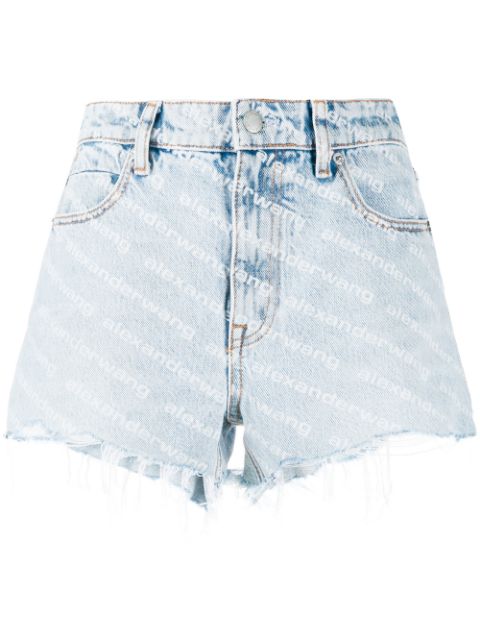 Bite high-waisted denim shorts