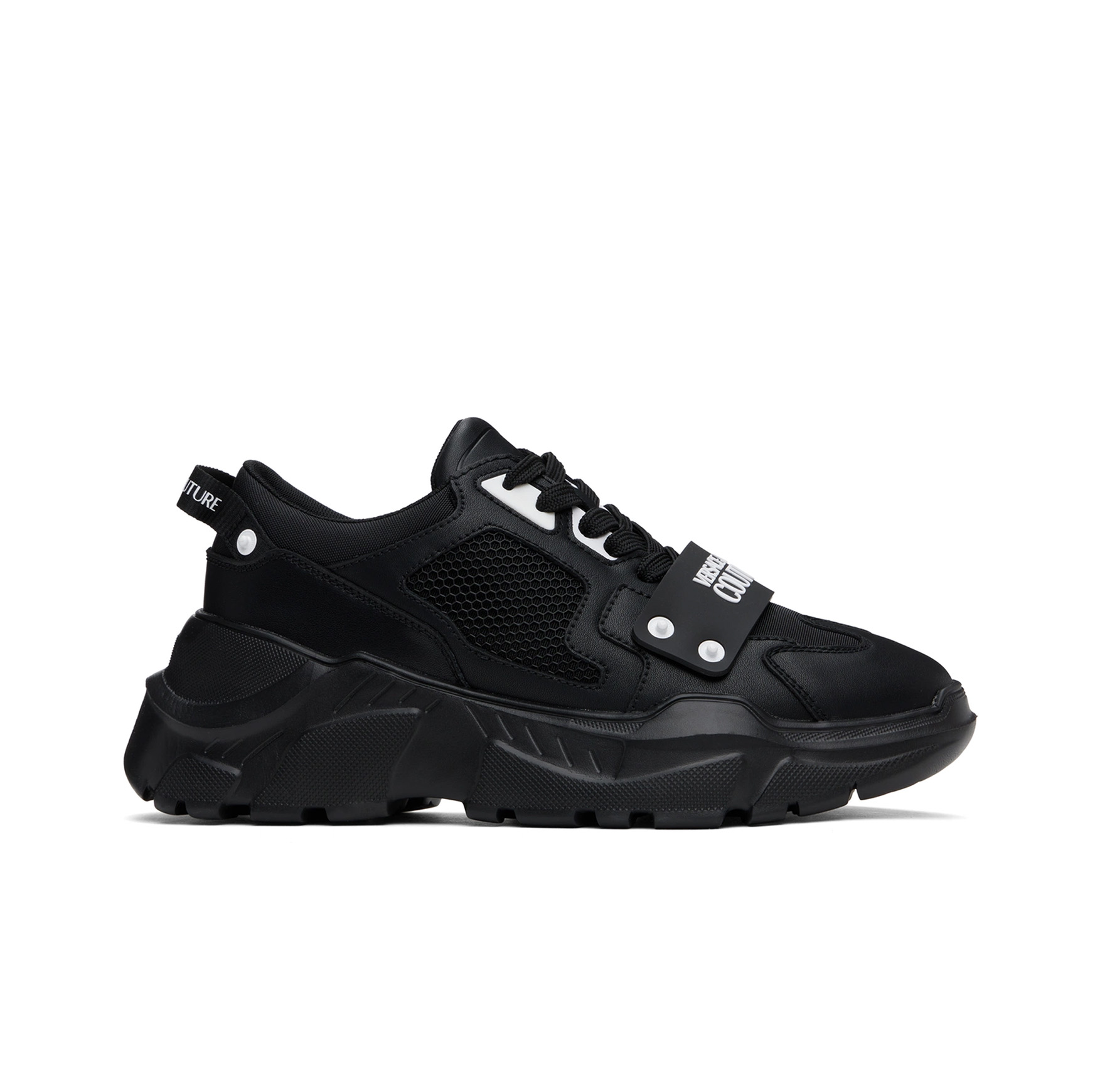 JEANS COUTURE BLACK SPEEDTRACK LOGO SNEAKERS
