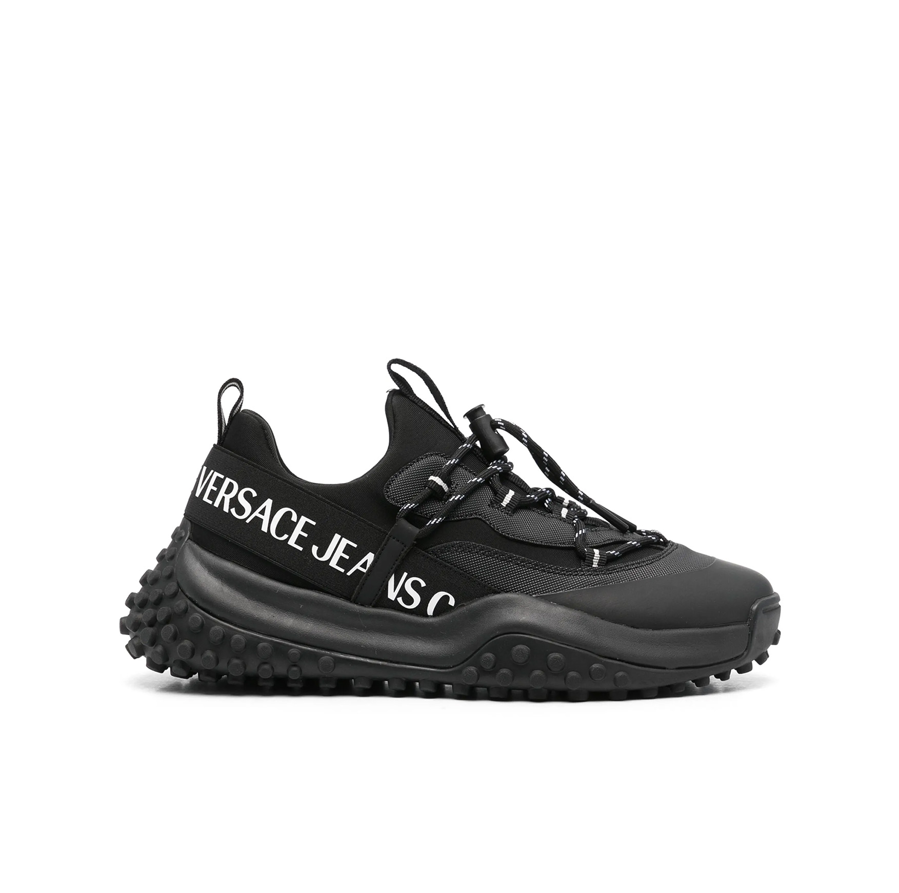 JEANS COUTURE LOGO-EMBOSSED SNEAKERS