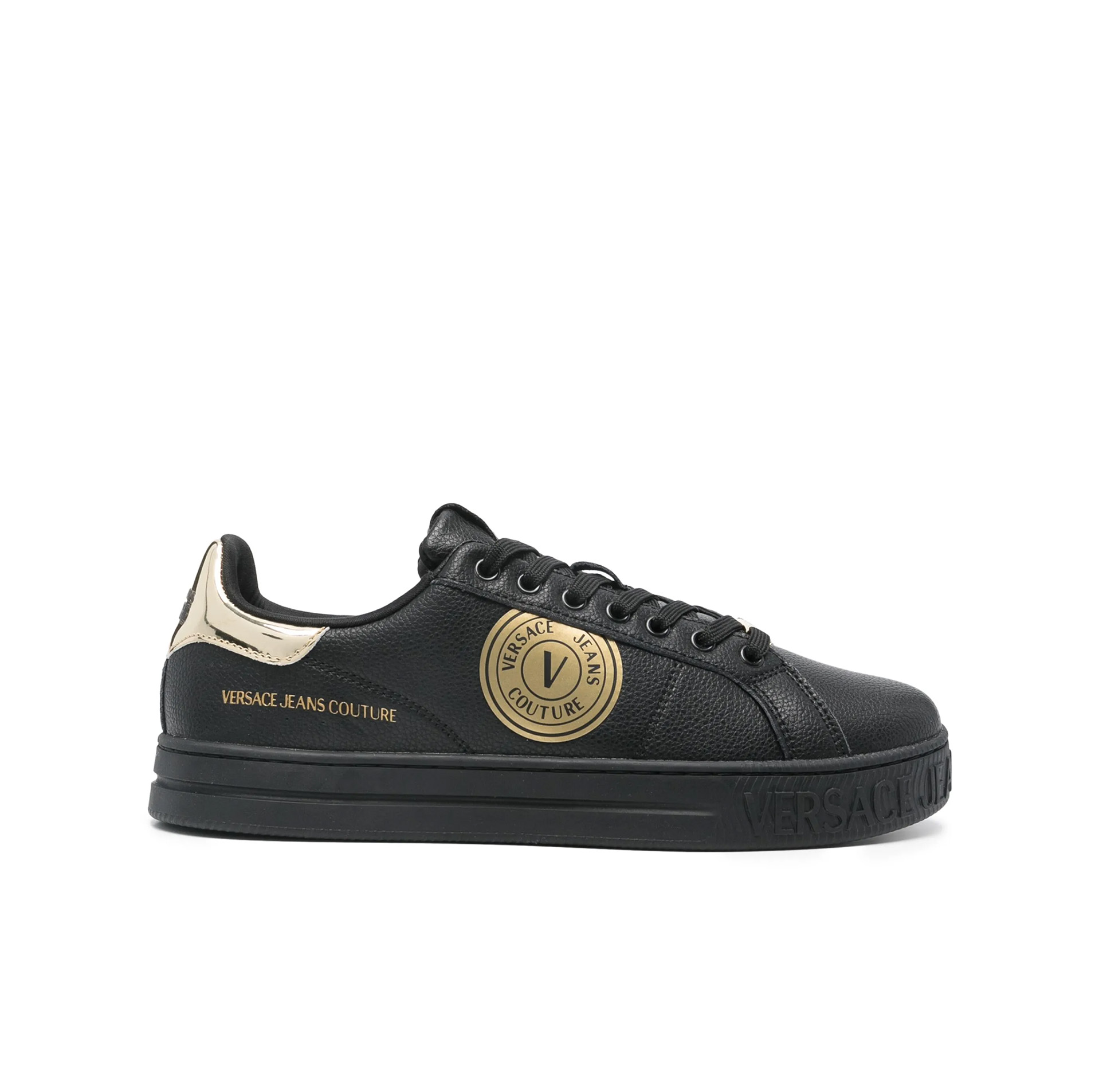 JEANS COUTURE LOGO-PRINT SNEAKERS