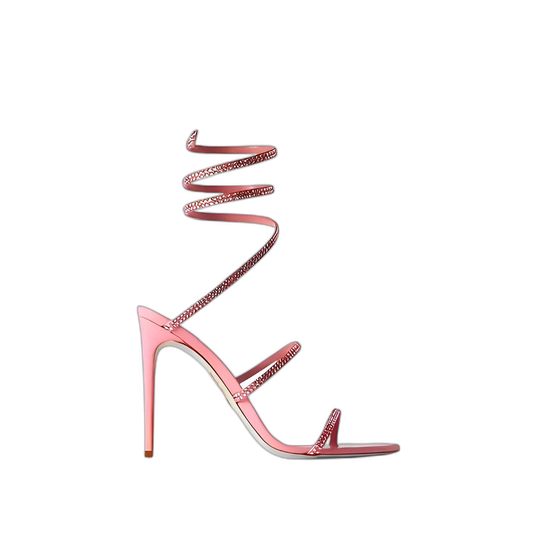 CLEO SATIN PINK APRICOT SANDALS