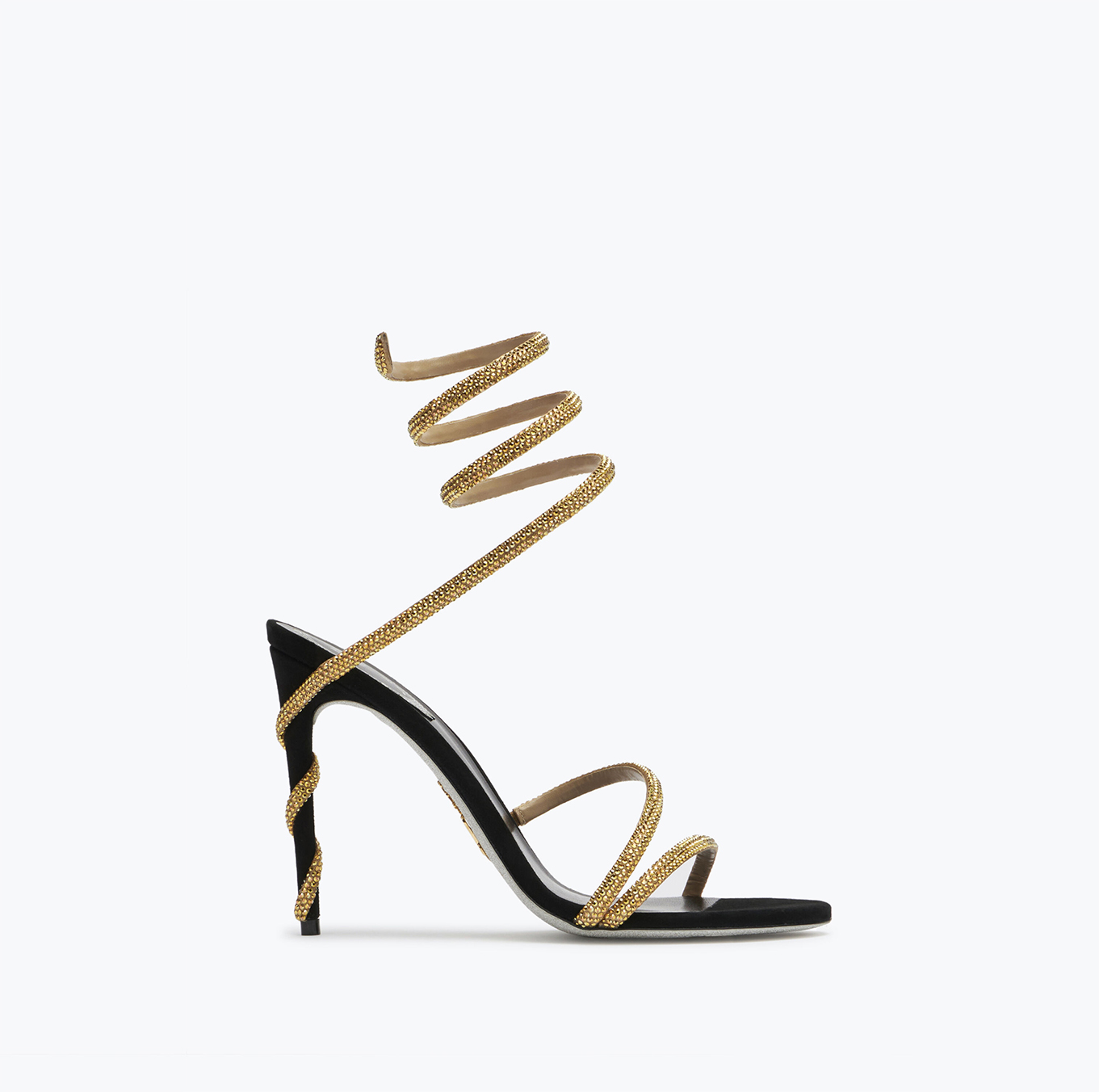 MARGOT BLACK JEWEL SANDALS SNAKE