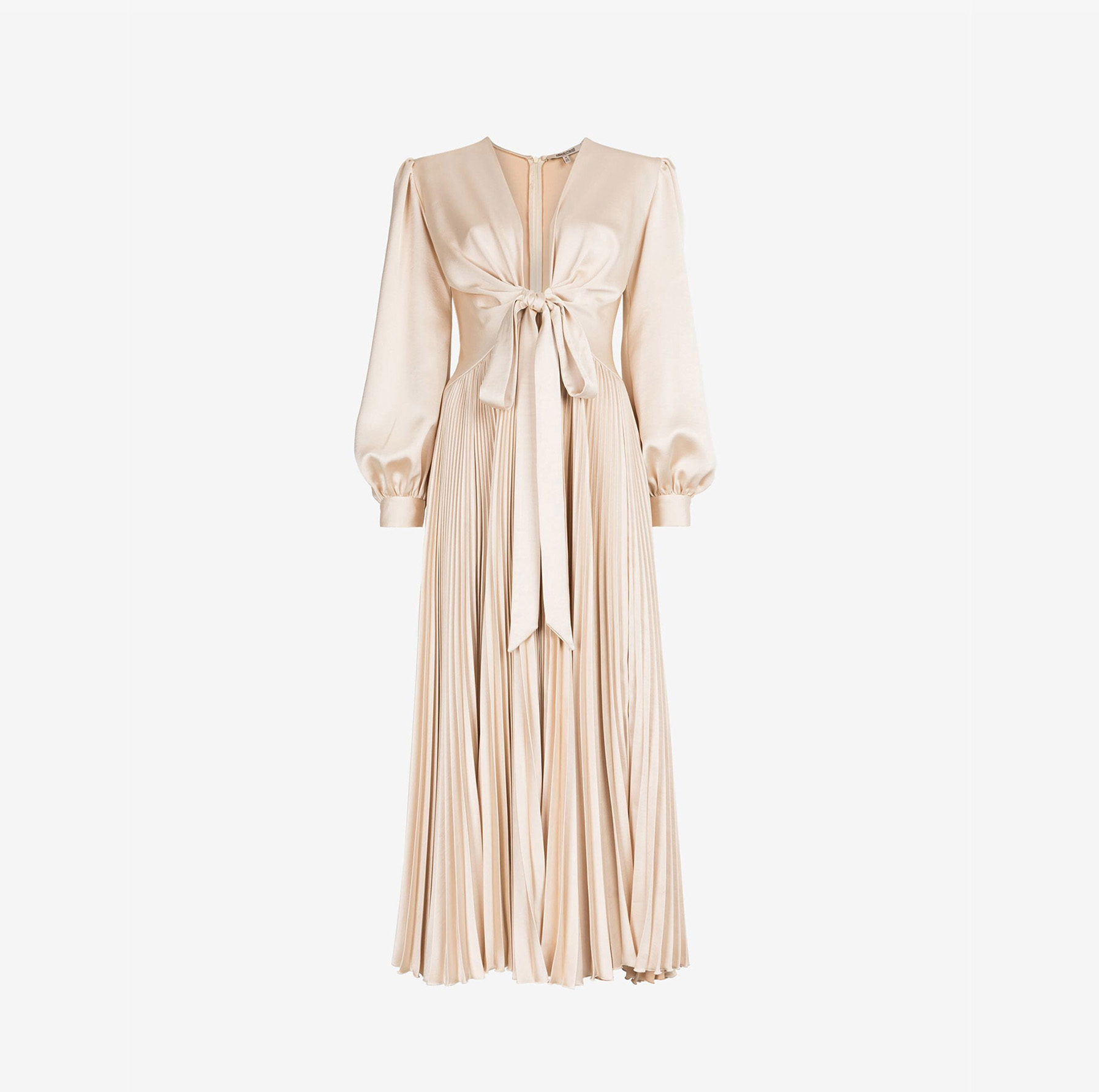 LONG-SLEEVE MIDI DRESS