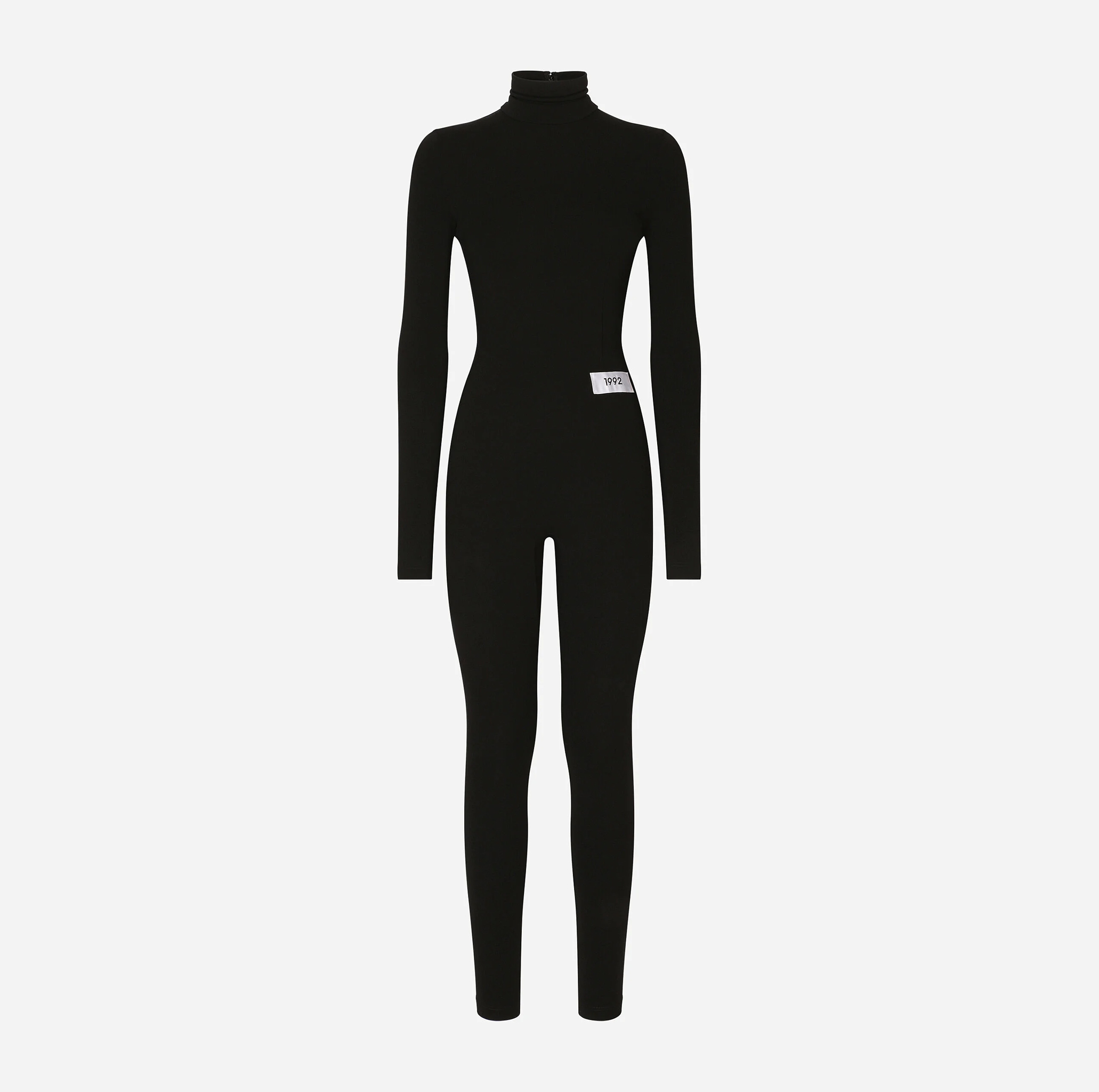 KIM DOLCE&GABBANA STRETCH JERSEY MILANO RIB JUMPSUIT